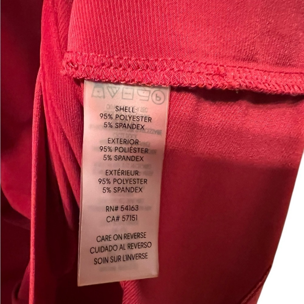Calvin Klein Red Drape Neck Sleeveless Blouse Top Large - Picture 5 of 5